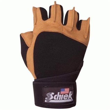 Schiek Sports Schiek Sport 425-S Power Gel Lifting Glove with Wrist Wraps  Small 425-S